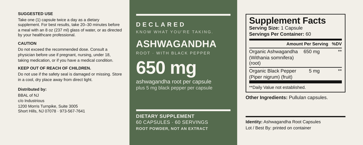 DECLARED Ashwagandha
